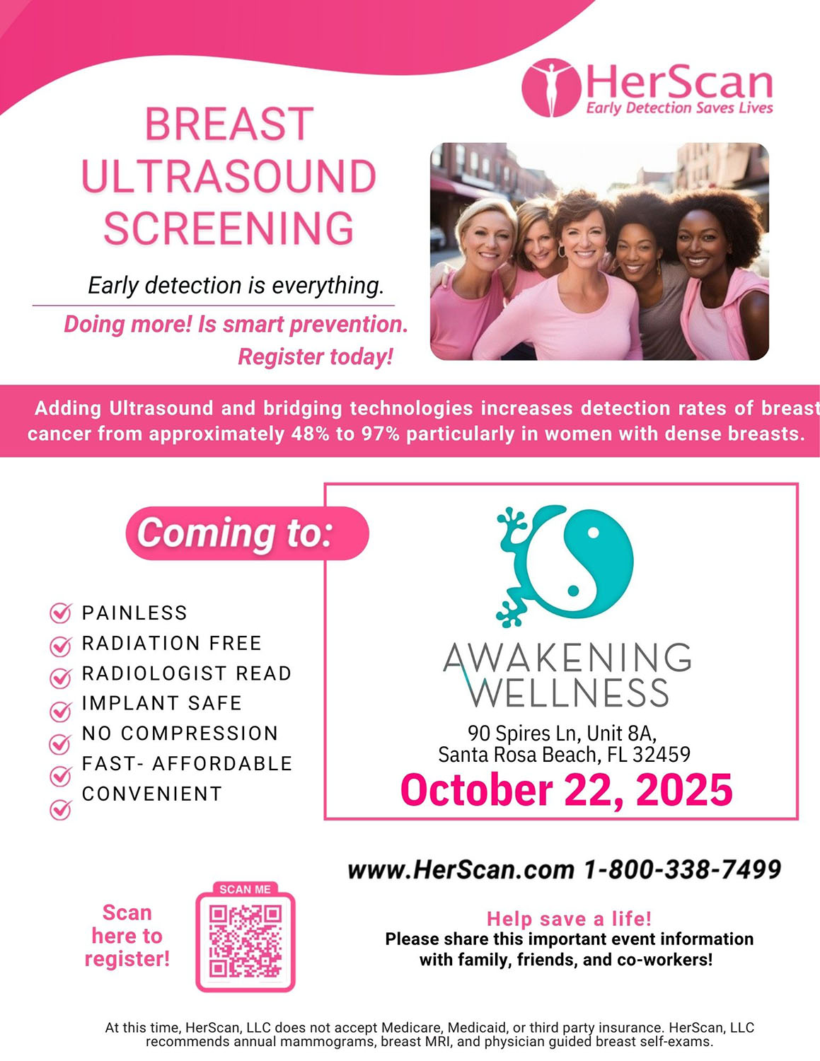 Her Scan - Breast Screening Flyer